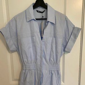 Zara Denim Short Romper NWT